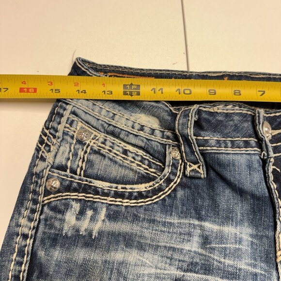 Rock Revival Becky Boot Cut Jeans Womens 28 (29x32.5) Y2K Blue - Picture 10 of 15